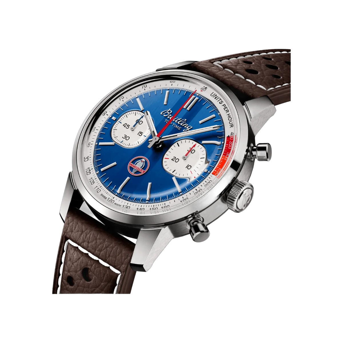 Breitling Top Time B01 Shelby Cobra AB01763A1C1X1 41mm Blaues Zifferblatt Herrenuhr