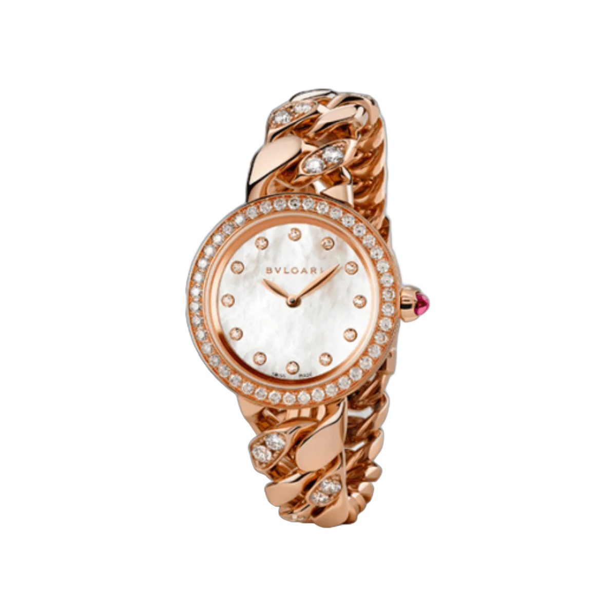 Bvlgari Bulgari Catene 102037 玫瑰金 MOP 表盘
