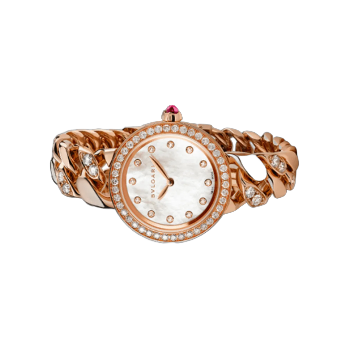 Bvlgari Bulgari Catene 102037 玫瑰金 MOP 表盘