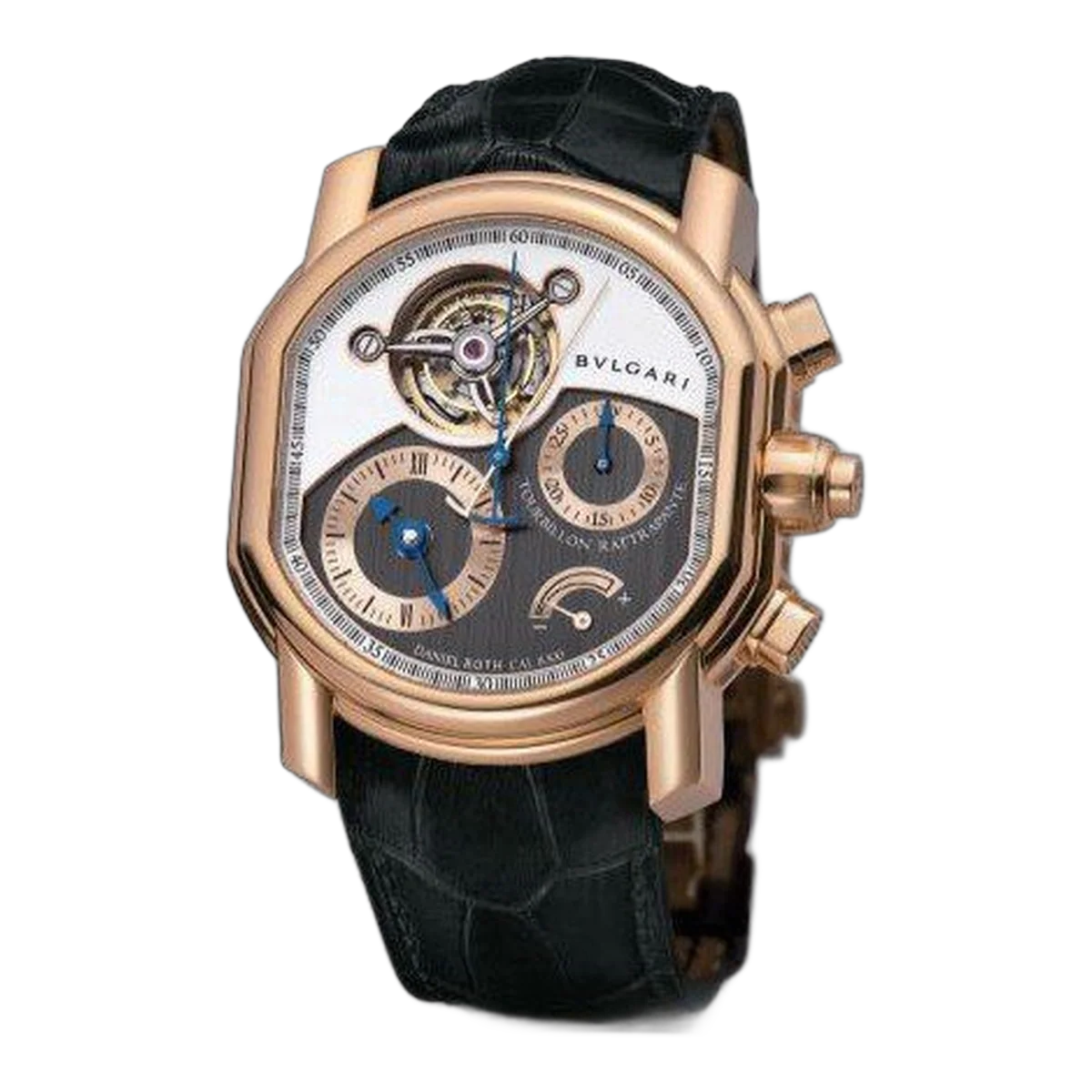 Bvlgari Daniel Roth Tourbillon Rattrapante 46mm Herrenuhr aus 18 Karat Roségold