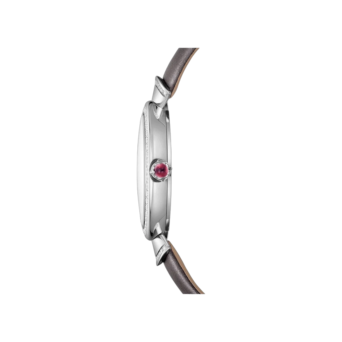 Bvlgari Diva 102434 DVW30BGDL/12 18Kt 白金 30 毫米黑色表盘女式手表