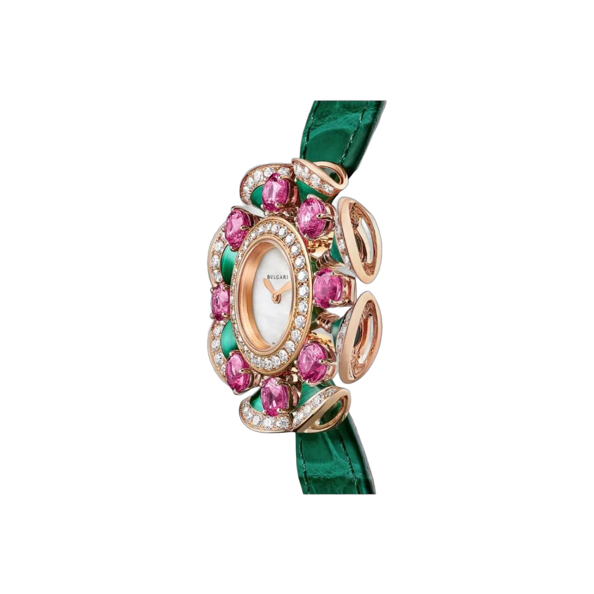 Bvlgari Divas' Dream Uhr 103636 Rotgoldgehäuse Perlmuttzifferblatt
