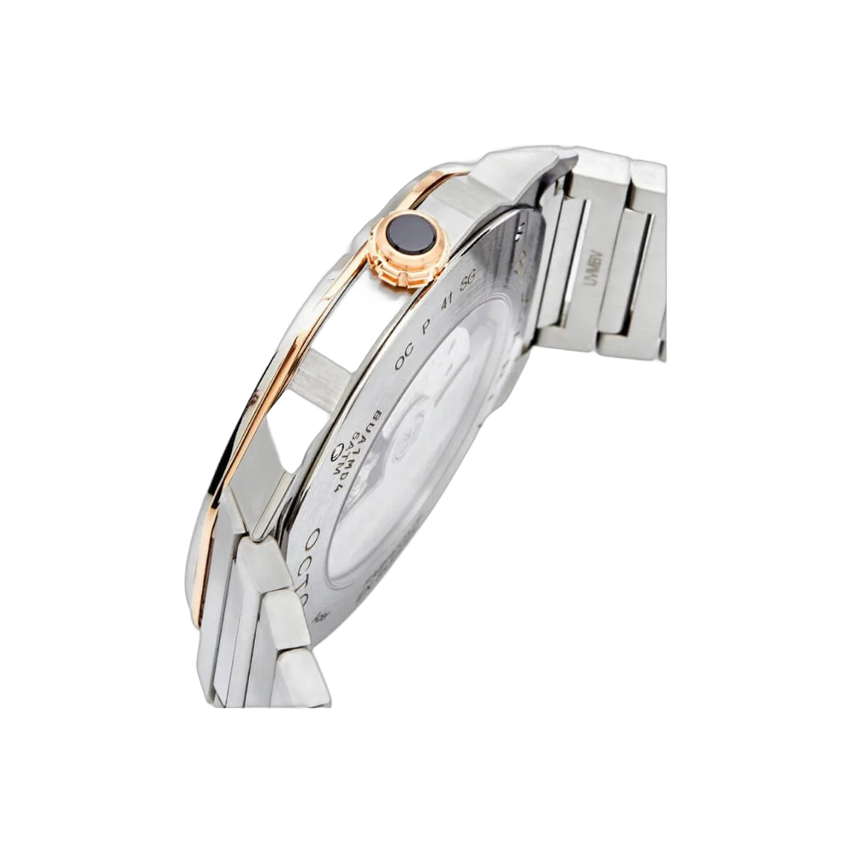 Bvlgari Octa Roma 103083 OC P 41 SG Grau 18k Rotgold Edelstahl
