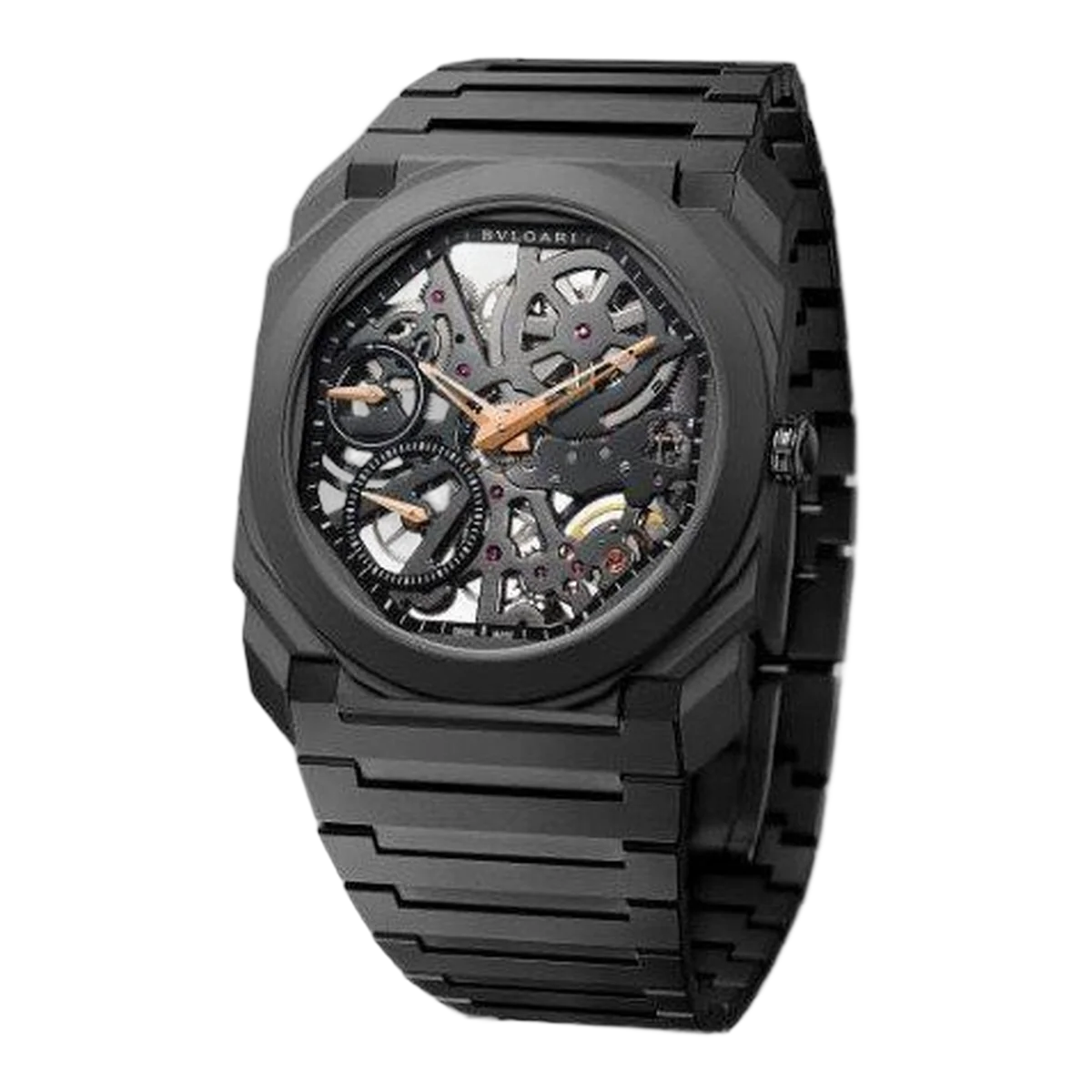 Bvlgari Octo Finissimo Skeleton Black Edition 40Mm Titanium Men's Watch
