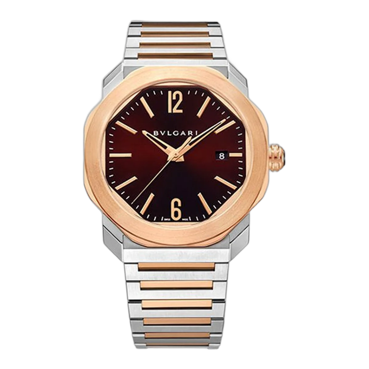 Bvlgari Octo Roma 41Mm Herrenuhr aus Edelstahl & 18 Karat Roségold