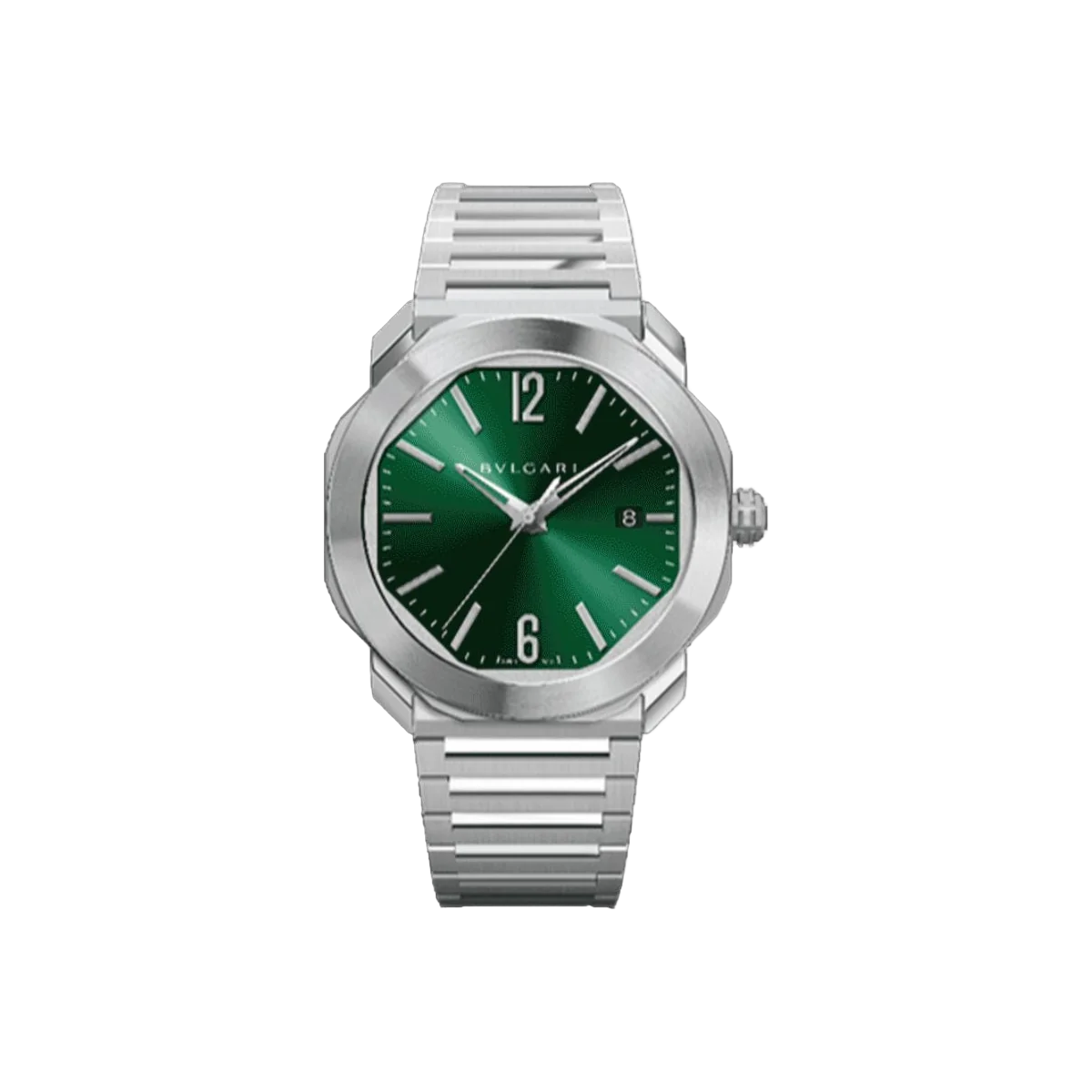 Bvlgari Octo Roma 自动绿色表盘 41 毫米男士手表