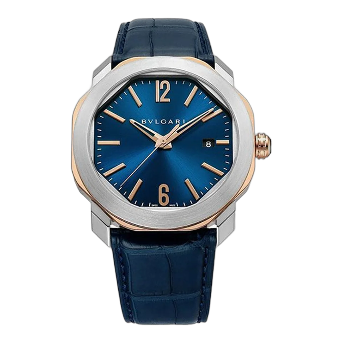 Bvlgari Octo Roma Steel And Rose Gold 41Mm Men's Watch