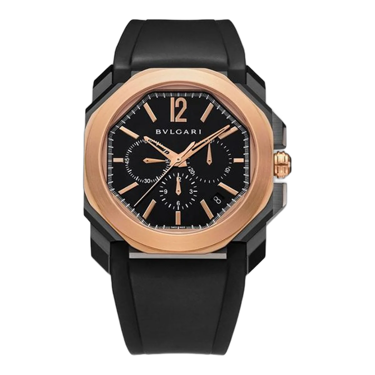 Bvlgari Octo Stainless Steel & 18K Rose Gold Men's Watch