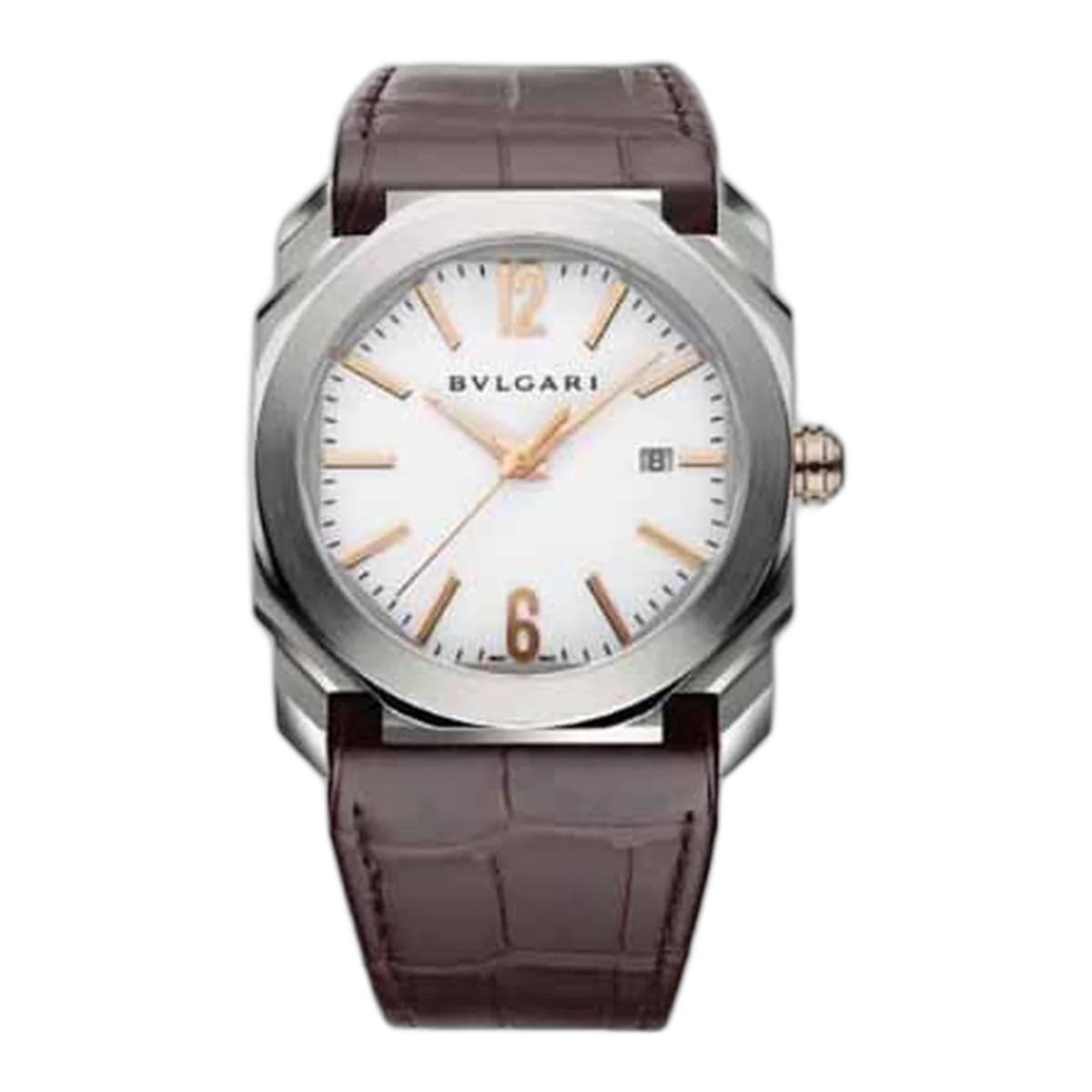 Bvlgari Octo Stainless Steel White Dial Men's Watch