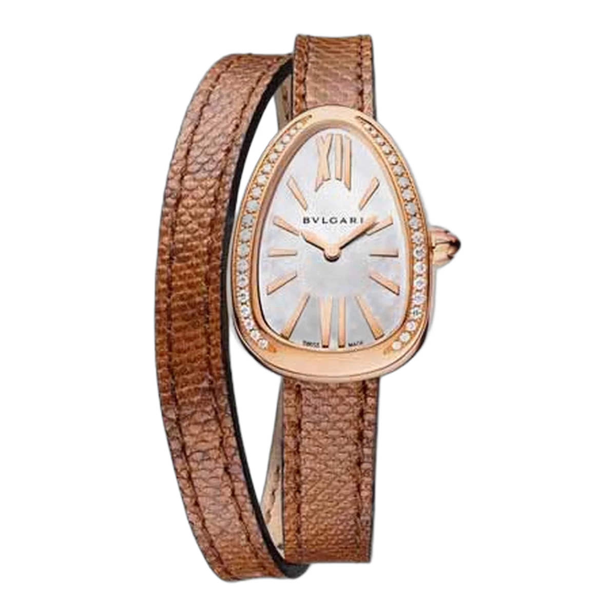 Bvlgari Serpenti Mini 27mm Damenuhr aus 18K Roségold