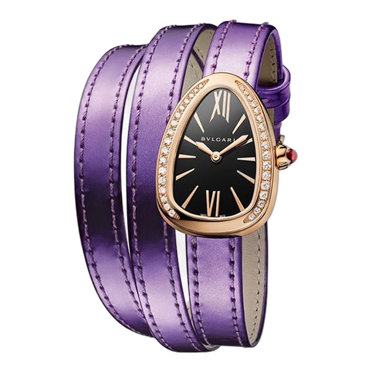 Bvlgari Serpenti Twist You Time Damenuhr aus 18 Karat Roségold