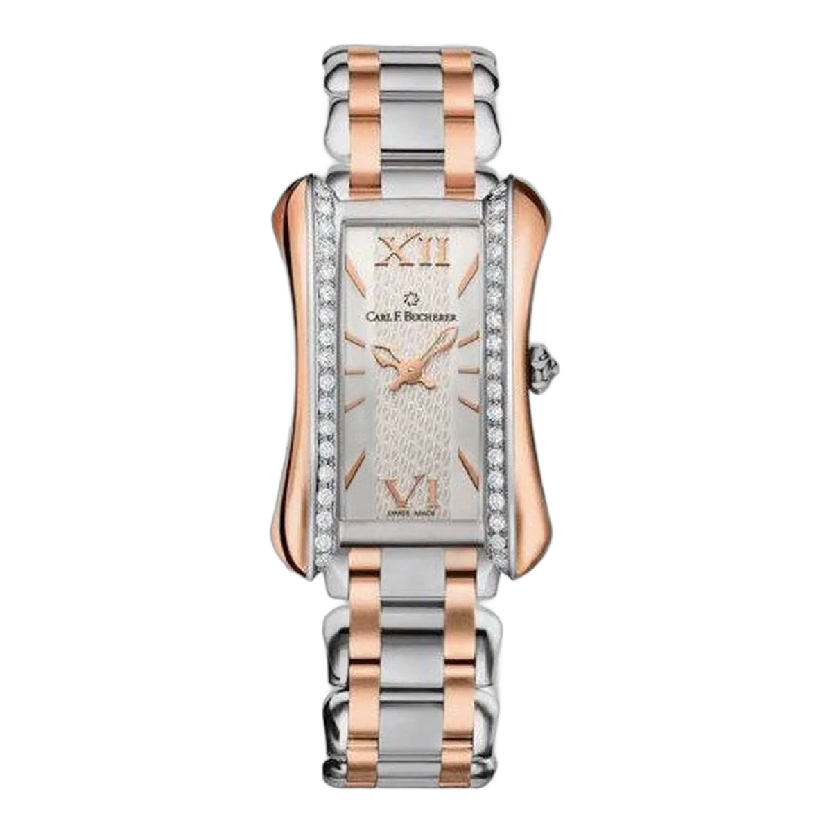 Carl F. Bucherer Alacria Princess Twotone 21Mm X 30Mm Stainless Steel/18Kt Rose Gold Ladies Watch