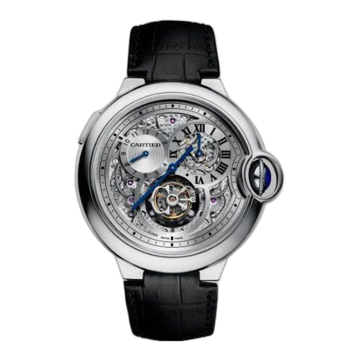 Cartier Ballon Bleu 18Kt White Gold 47Mm Men's Watch
