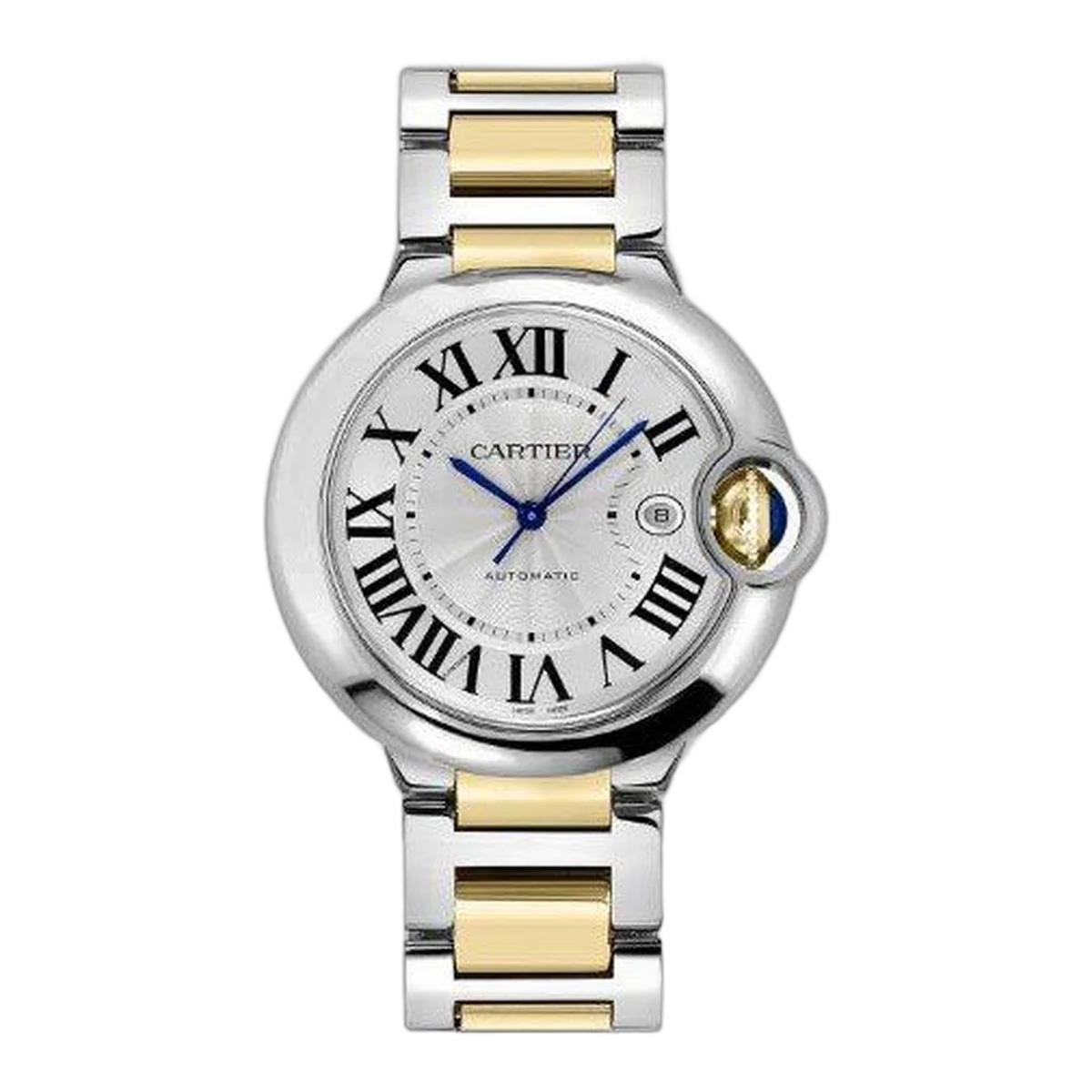 Cartier Ballon Bleu Stainless Steel &Amp; 18Kt Yellow Gold 42Mm Men's Watch