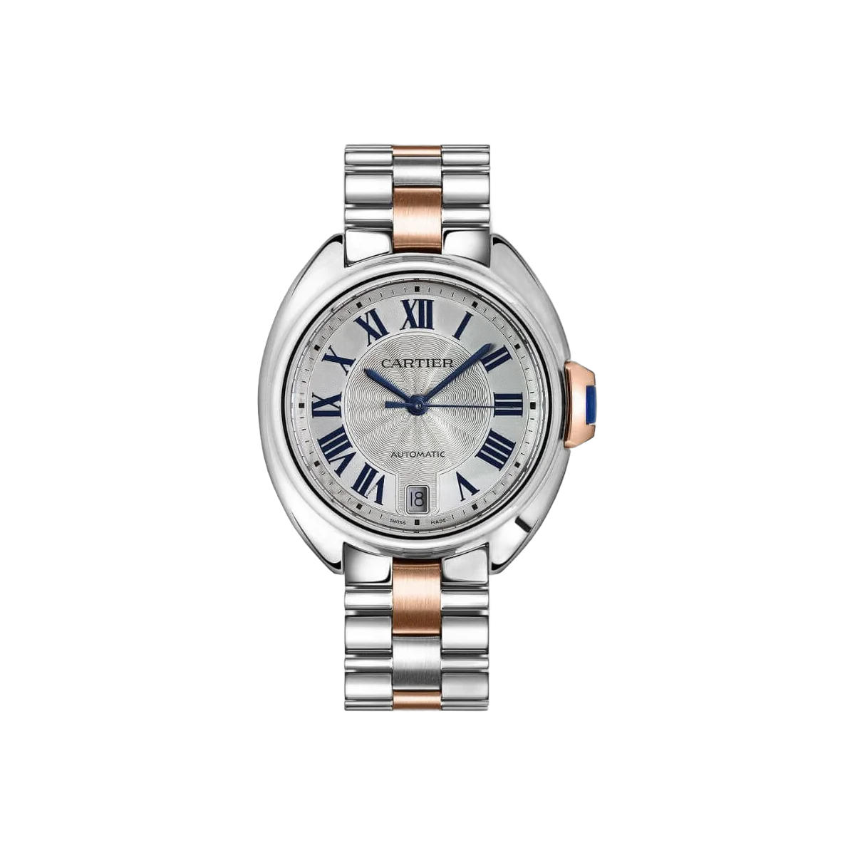 Cartier Cle De Cartier W2CL0003 ميناء فضي ستانلس ستيل 35 مم