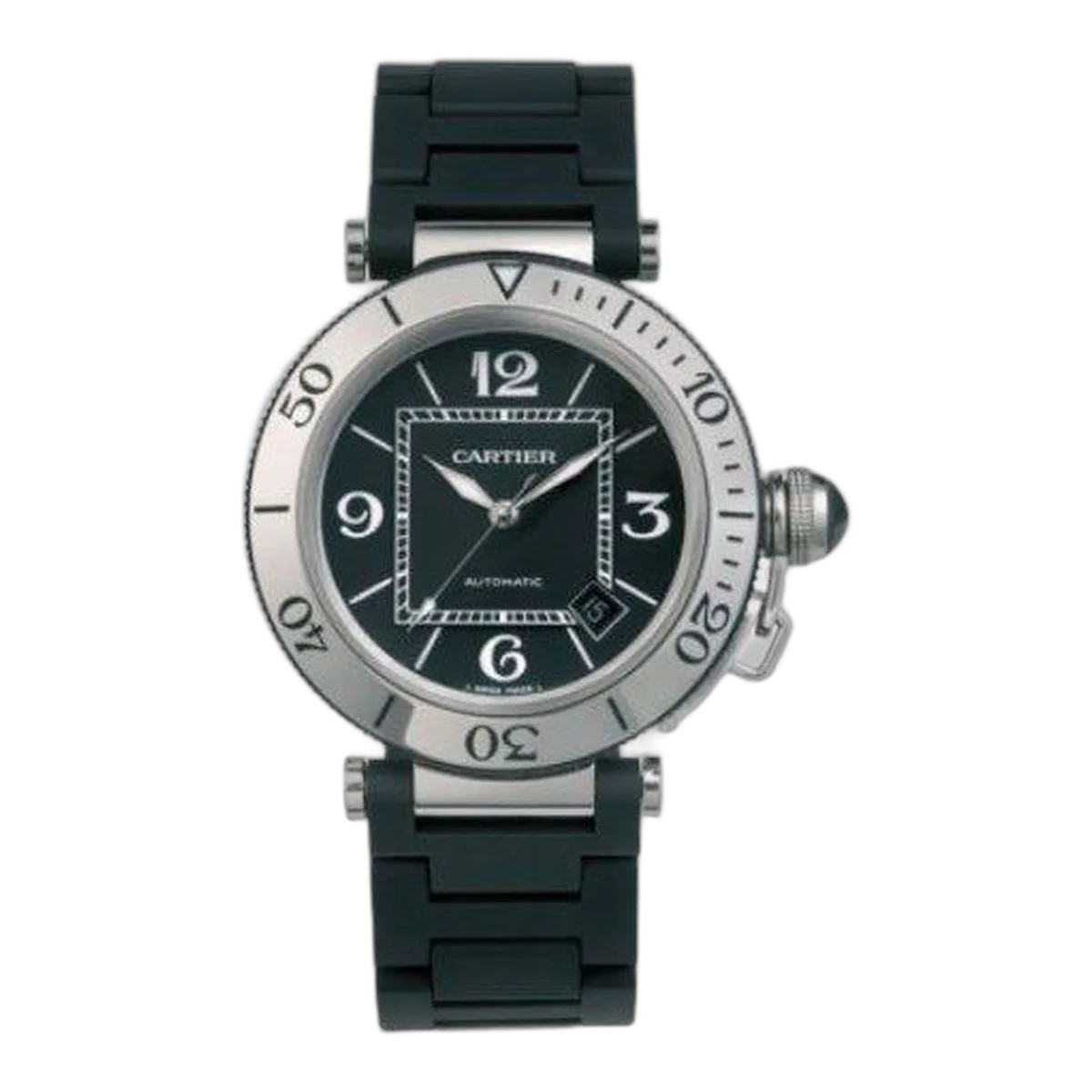 Cartier Pasha Stainless Steel 40.5Mm Men's Watch