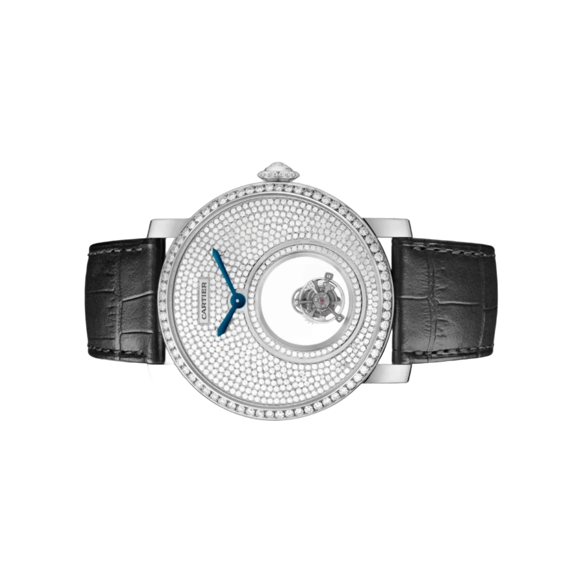Cartier Rotonde De Cartier HPI00588 Mysteriöse Doppeltourbillon 45mm Diamantzifferblatt Herrenuhr