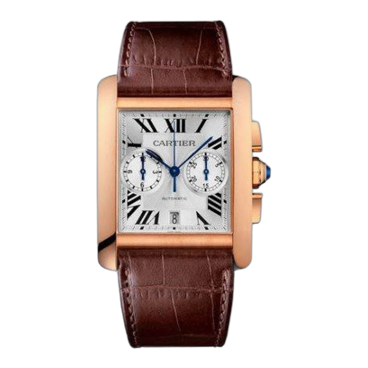 Cartier Tank Mc 18Kt Rose Gold 44Mm X 34Mm Men's Watch