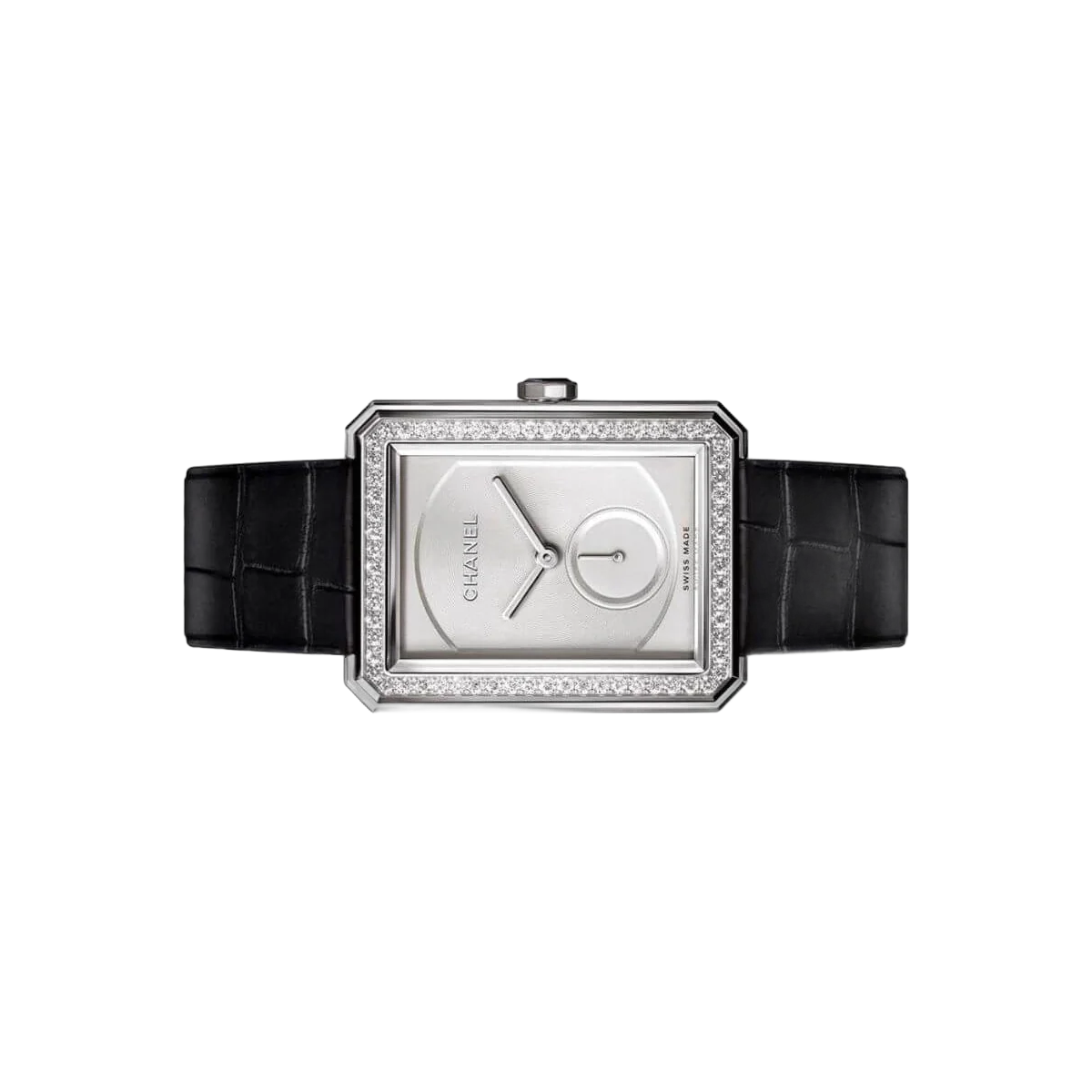 Chanel Boy Friend H4472 Uhr aus 18 Karat Weißgold mit Diamanten, großes Modell