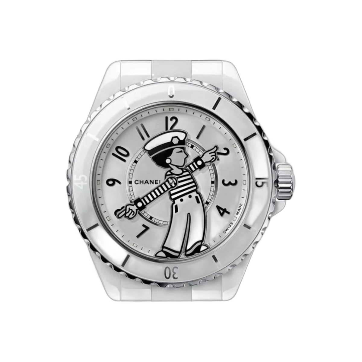 Chanel Mademoiselle J12 H7481 LA Pausa White Ceramic 38mm