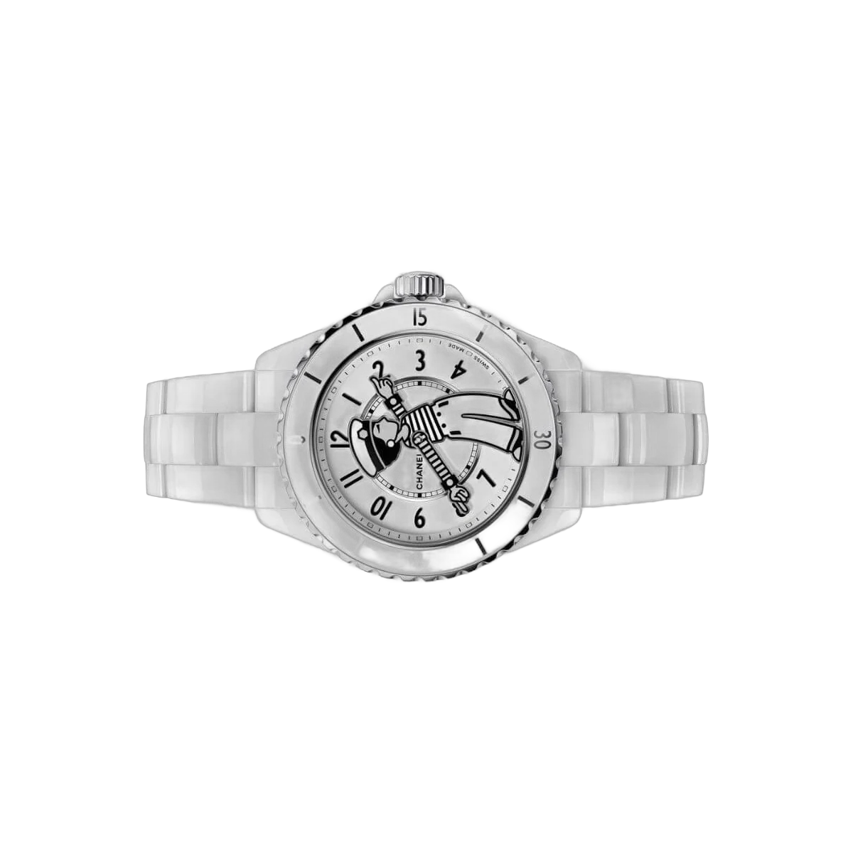Chanel Mademoiselle J12 H7481 LA Pausa White Ceramic 38mm