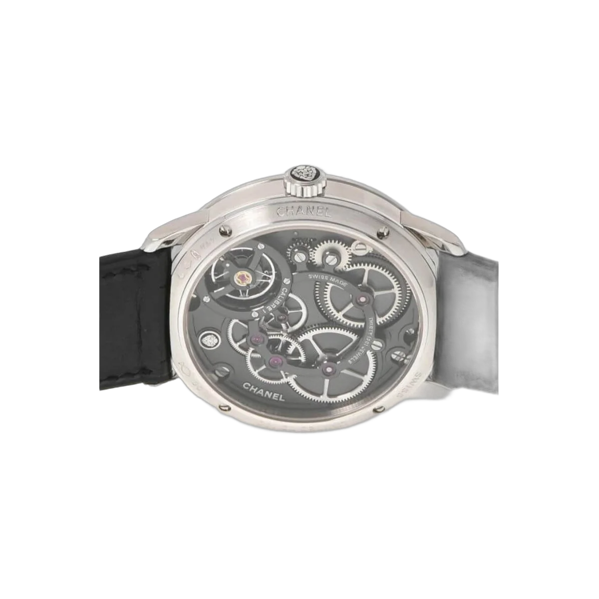 Chanel Messhe Du H6597 PT/皮革 黑色 表盘 A Rank Ginzo