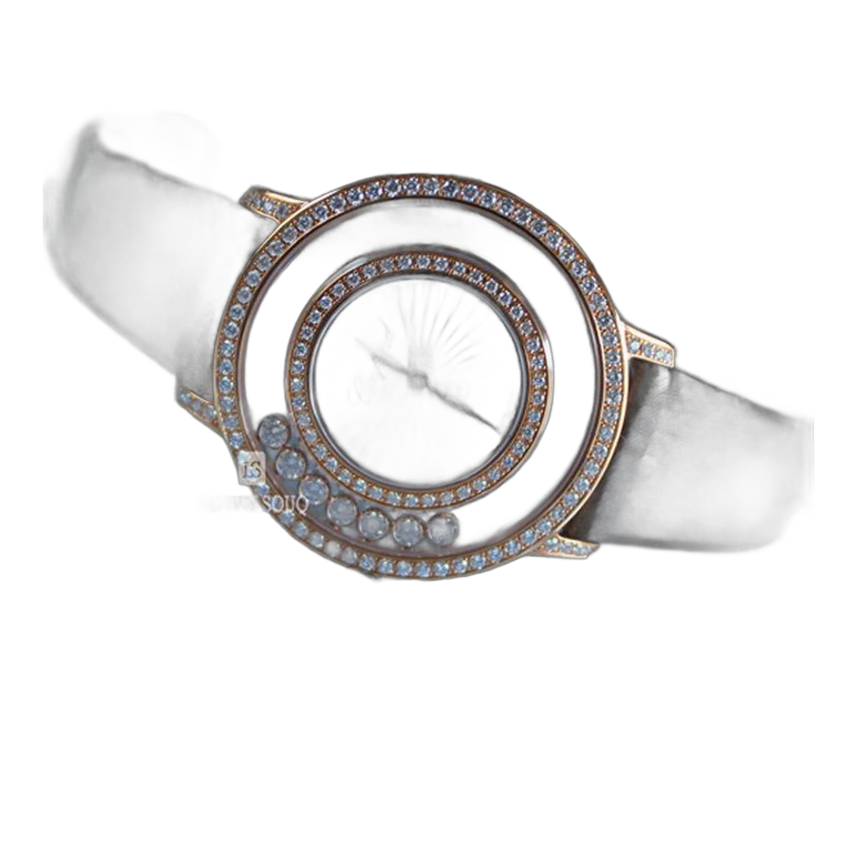 Chopard Happy Diamonds 18Kt Rose Gold 32Mm Ladies Watch