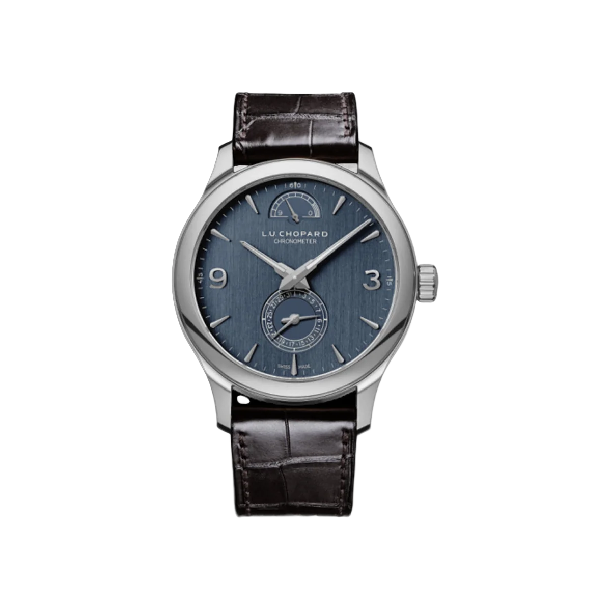 Chopard L.U.C Quattro 161926-1002 Weißgold 43mm Galvanisch Grau-Blaues Zifferblatt Herrenuhr