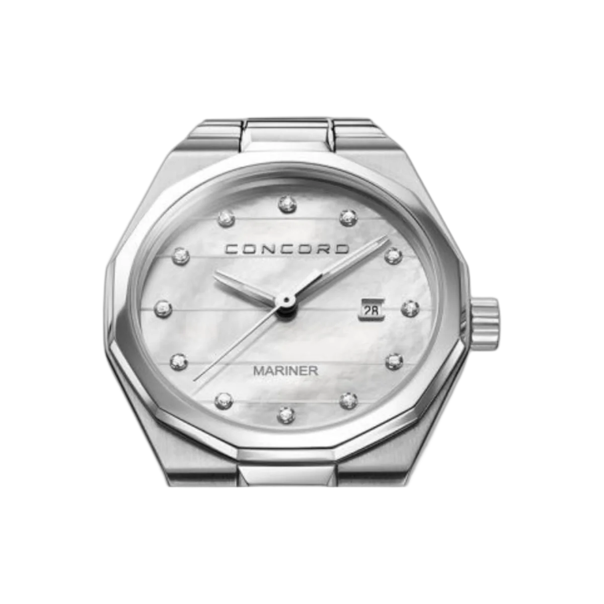 Concord Mariner 0320273 Quartz Steel White MOP Diamond Dial 41mm Ladies Watch