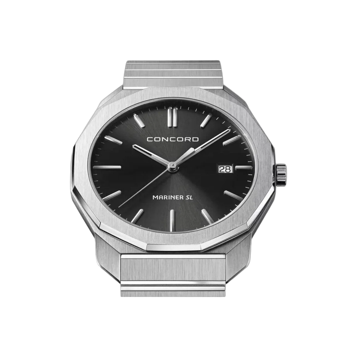 Concord Mariner 0320472 Quarz Stahl Anthrazit galvanisches Zifferblatt 40mm Herrenuhr