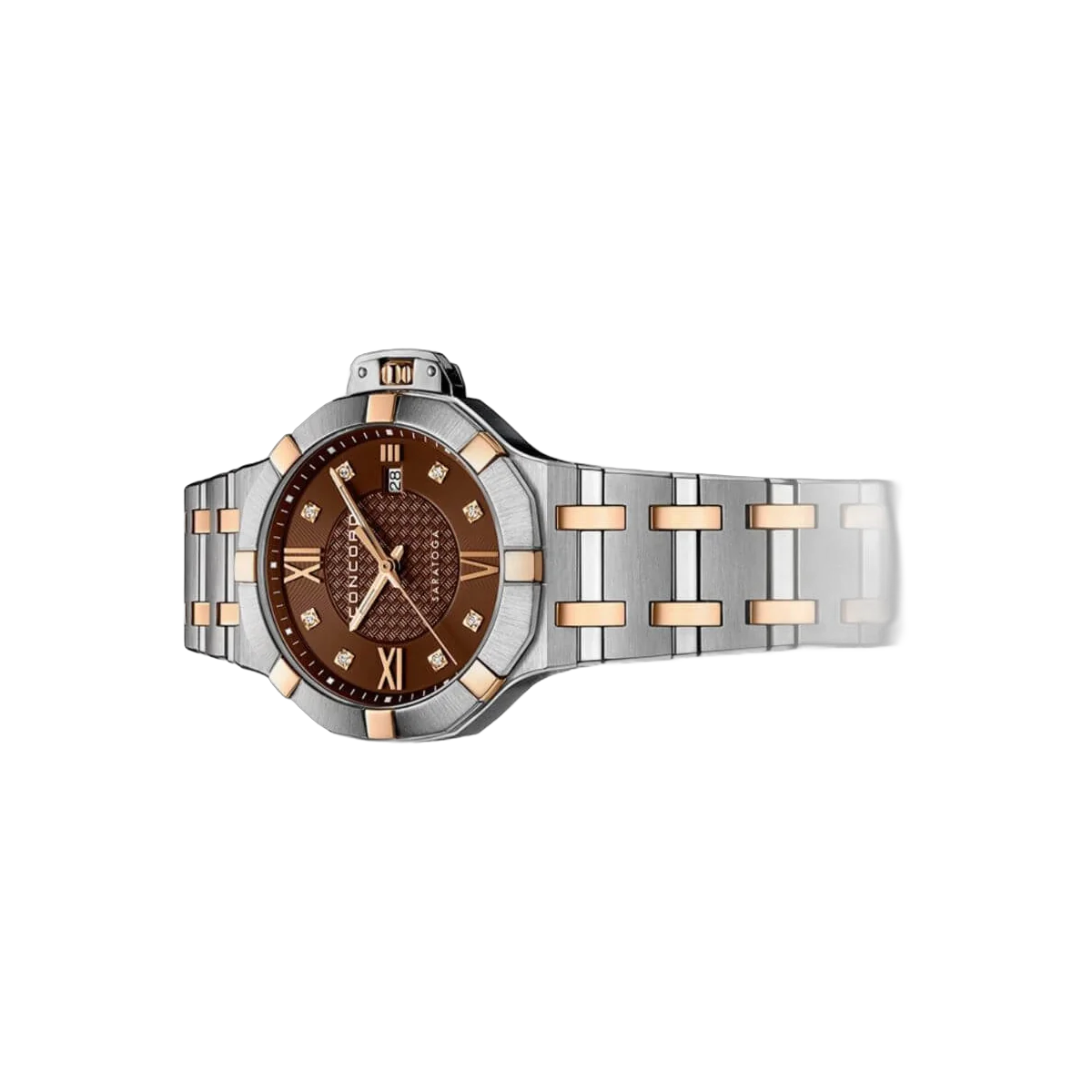 Concord Saratoga 0320466 Quartz RG Steel Brown Dial 31mm Ladies Watch – additional product photo 2