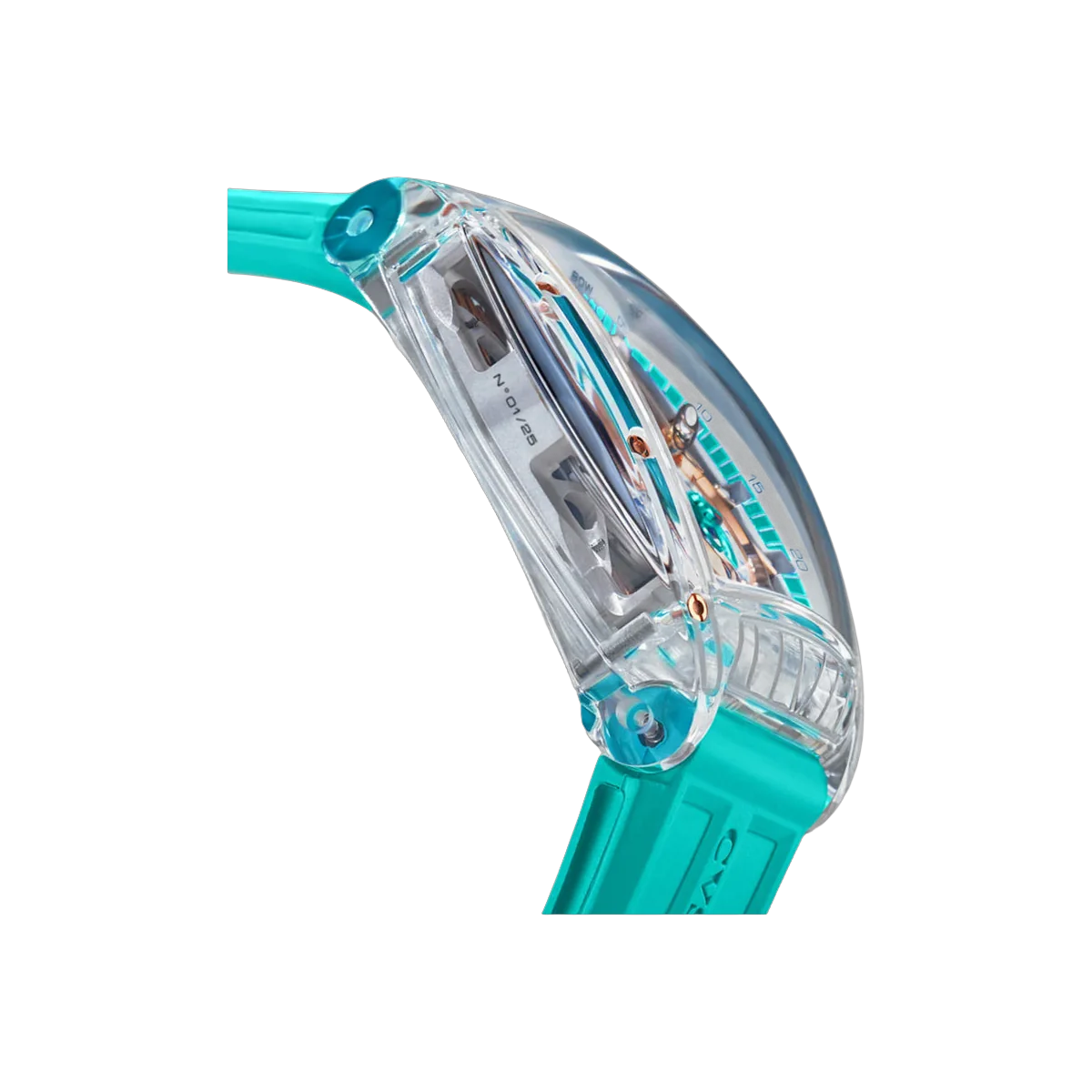 CVSTOS Challenge Sealiner PS C00103.4183002 Sapphire Turquoise Limited Edition 41mm Skeleton Dial Men's Watch – additional product photo 4