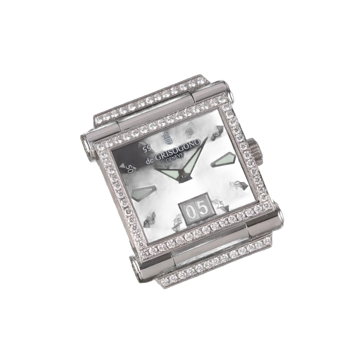 De Grisogono Instrumento Grande N01 Diamonds Fixing Black Dial