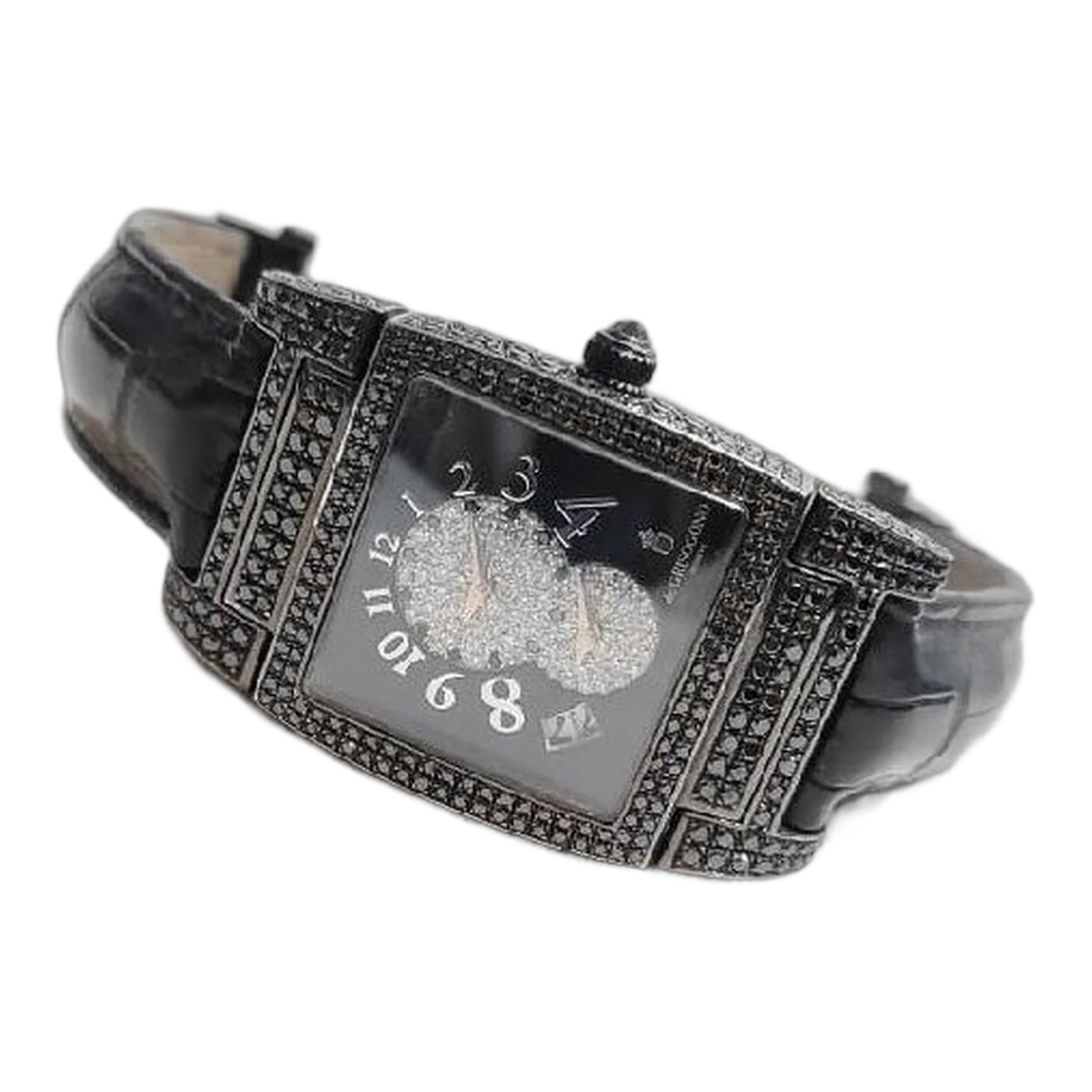 De Grisogono Instrumento Uno Dual Time Black Diamonds