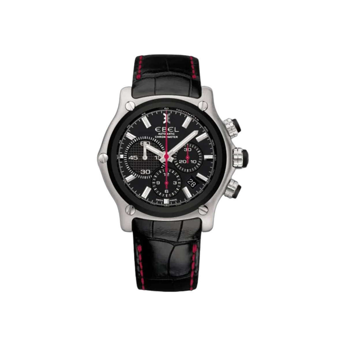 Ebel 191 BTR 1215668 Chronograph Black Dial Mens Watch