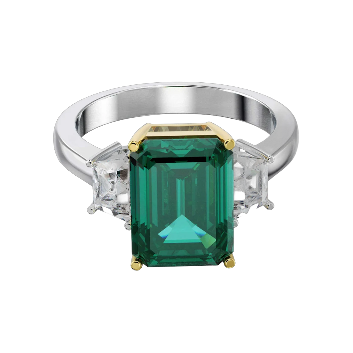 Embrace Smaragd- & Diamantring -HRD- F-G/VS-SI,737R,Gesamtgewicht - 5,26g