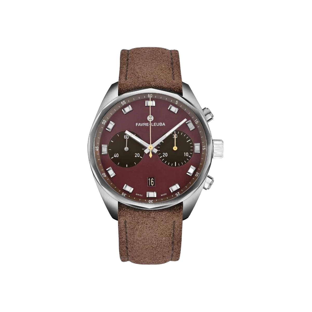 Favre-Leuba Sky Chief 00.10202.08.35.47 كرونوغراف بمينا بلون عنابي