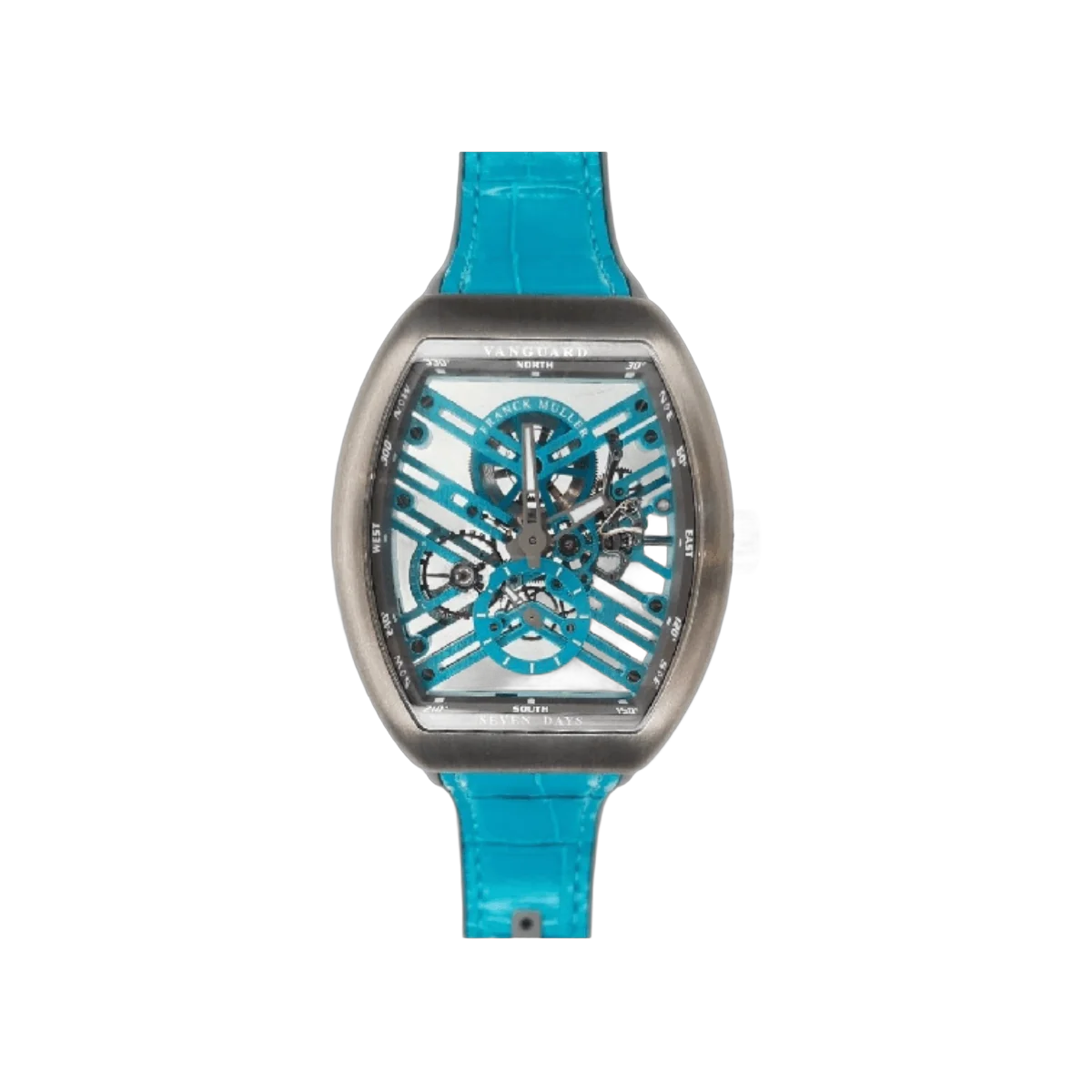 Franck Muller V 45 S6 SQT TT BR TU Vanguard Seven Days Skeleton Men's Watch