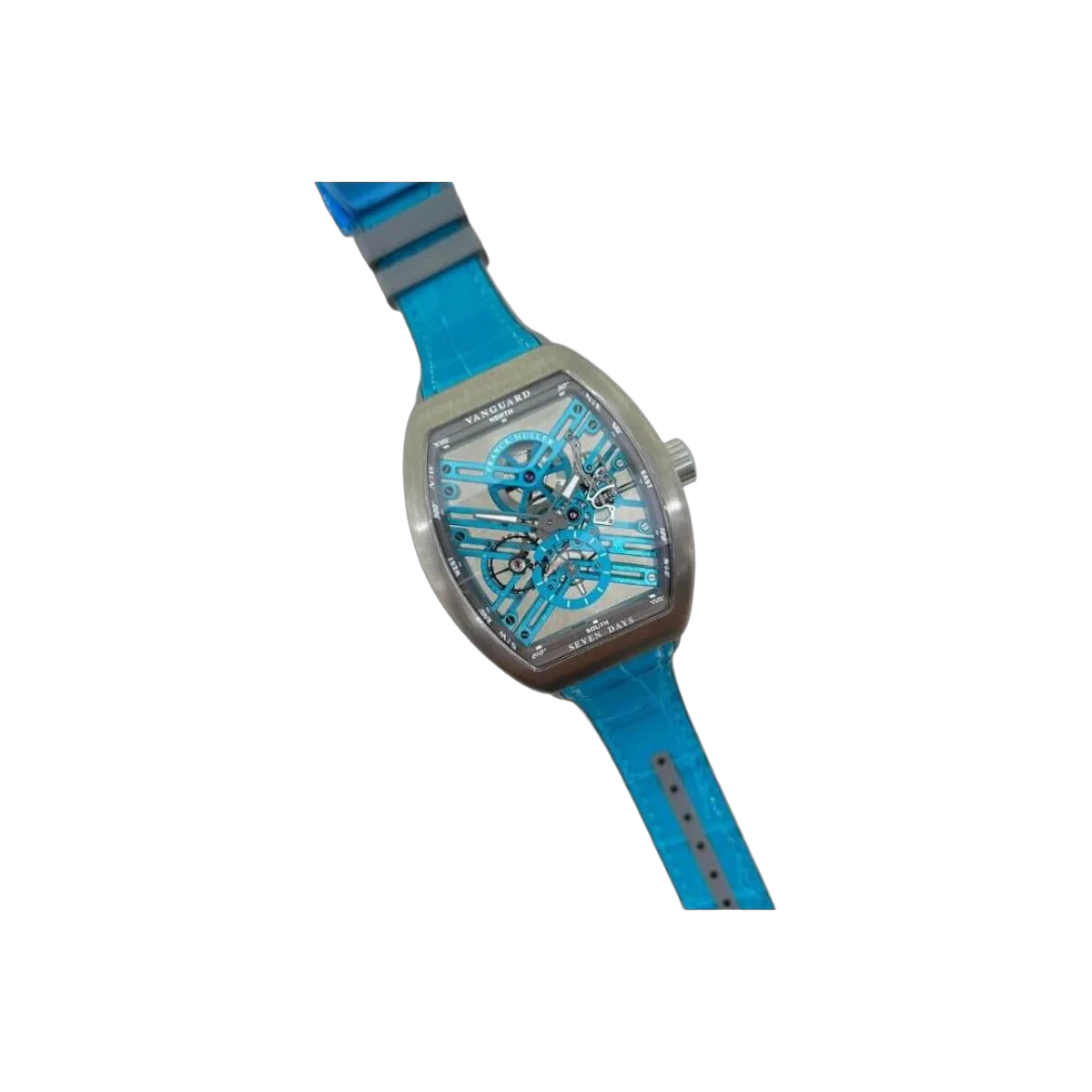 Franck Muller V 45 S6 SQT TT BR TU Vanguard Seven Days Skeleton Men's Watch