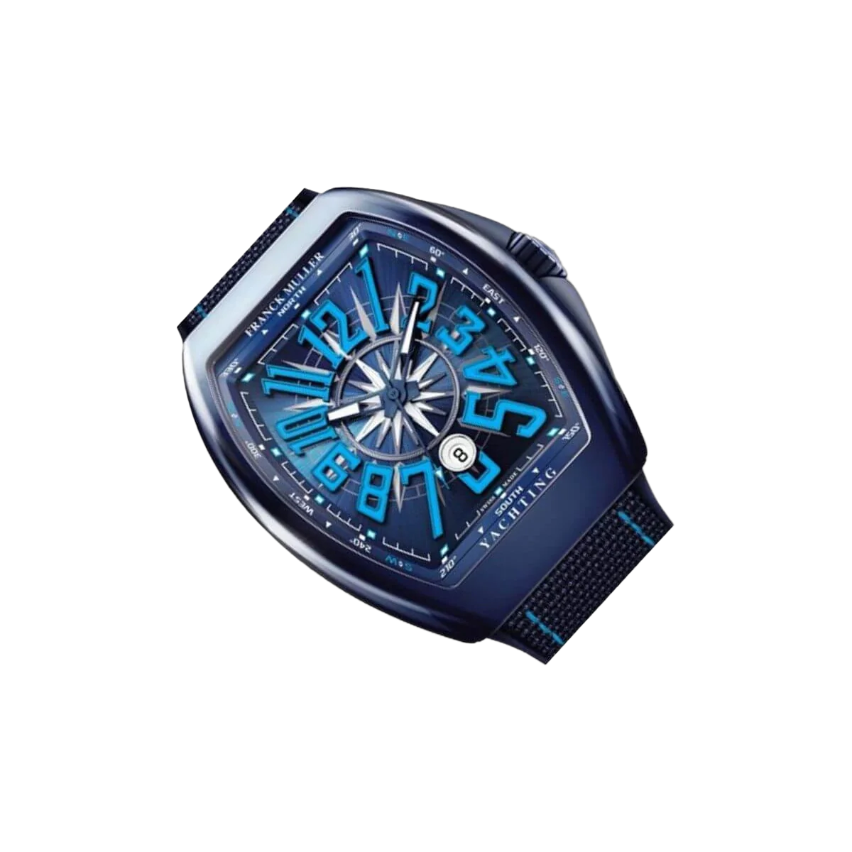 Franck Muller V 45 SC DT YACHT CR BL BL Vanguard 游艇 海军蓝