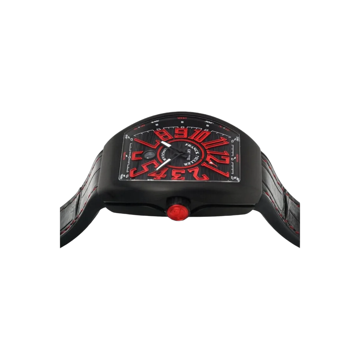 Franck Muller V45 SC DT TT NR BR AC NR Armbanduhr Rote Ziffern