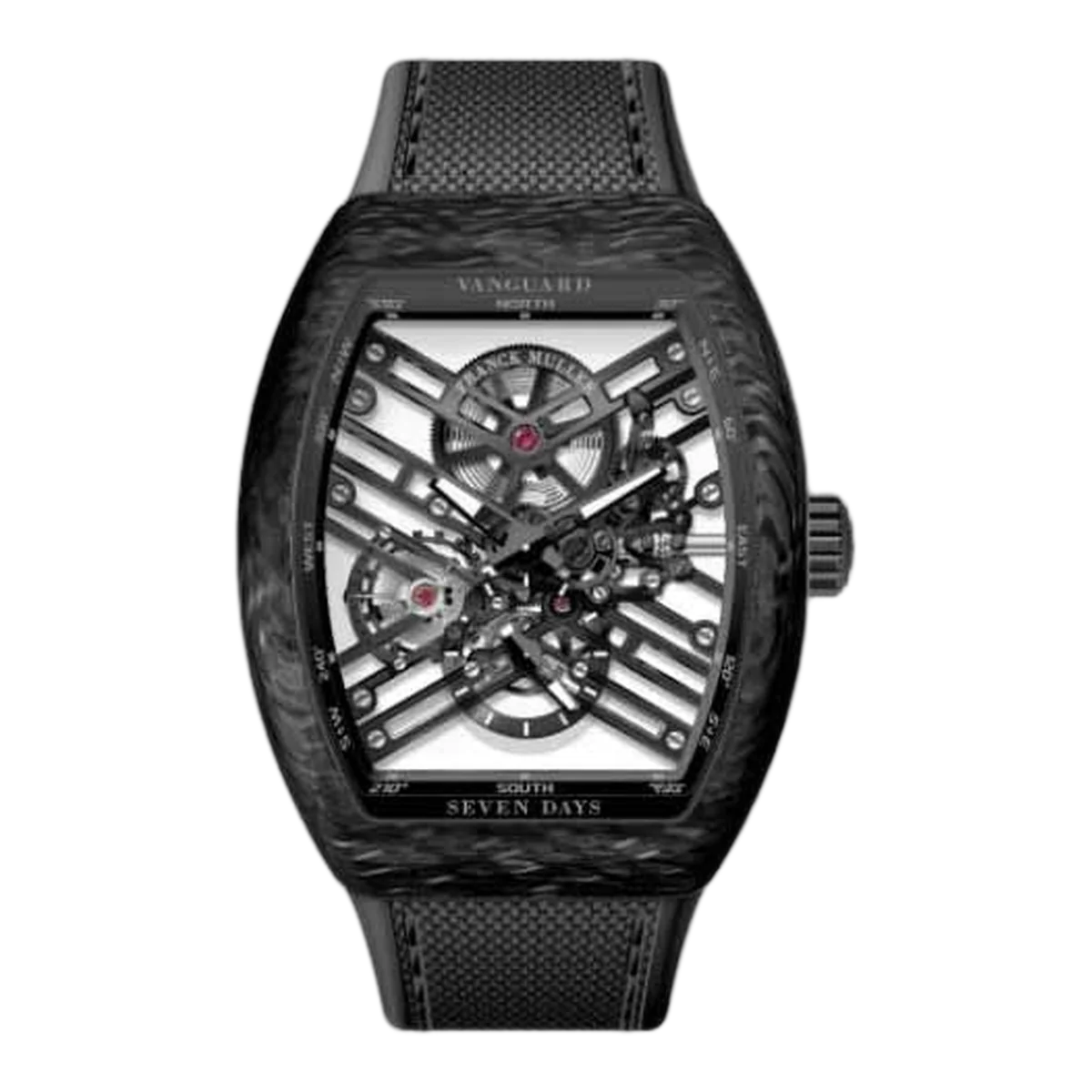 Franck Muller Vanguard 53.7Mm Carbon Fiber Men's Watch V45 S6 Sqt Carbon Nr