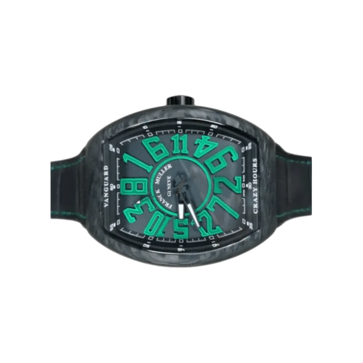 Franck Muller Vanguard Crazy Hours V 45 CH CARBON NR 45mm Schwarzes Zifferblatt Herrenuhr