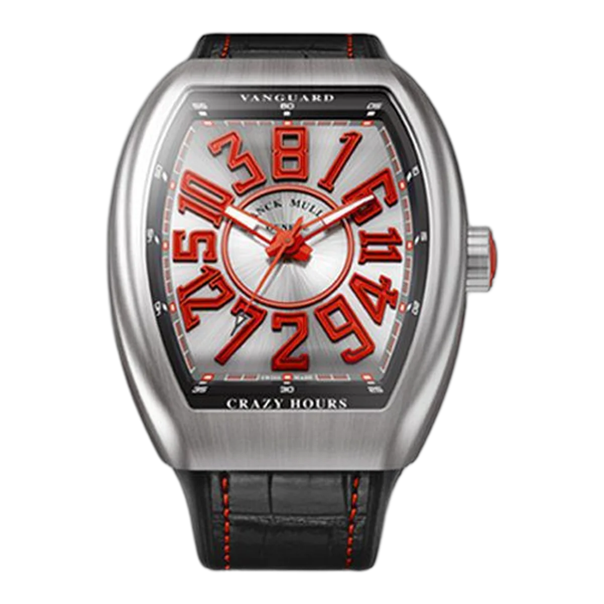 Franck Muller Vanguard Crazy Hours V 45 Ch Tt Br Ja Rot 44mm Edelstahl Herrenuhr