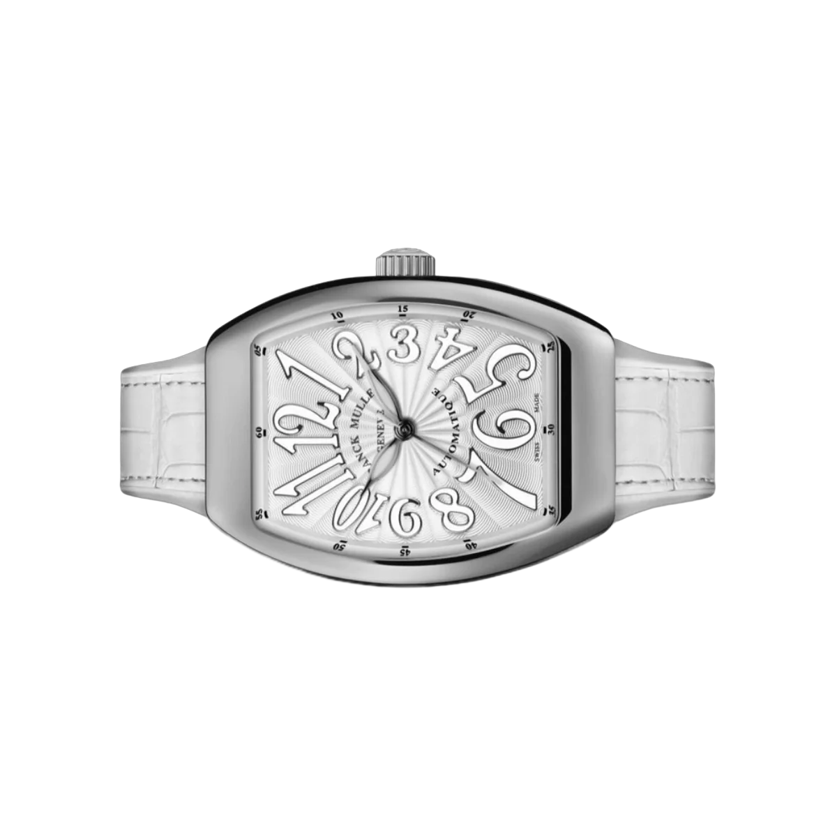 Franck Muller Vanguard Lady V 35 QZ AC BC Kautschukarmband 35mm Weißes Zifferblatt Damenuhr
