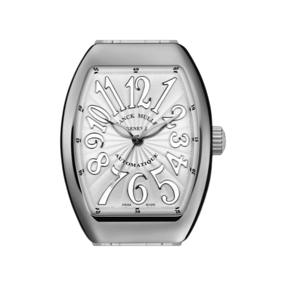 Franck Muller Vanguard Lady V 35 QZ AC BC Kautschukarmband 35mm Weißes Zifferblatt Damenuhr