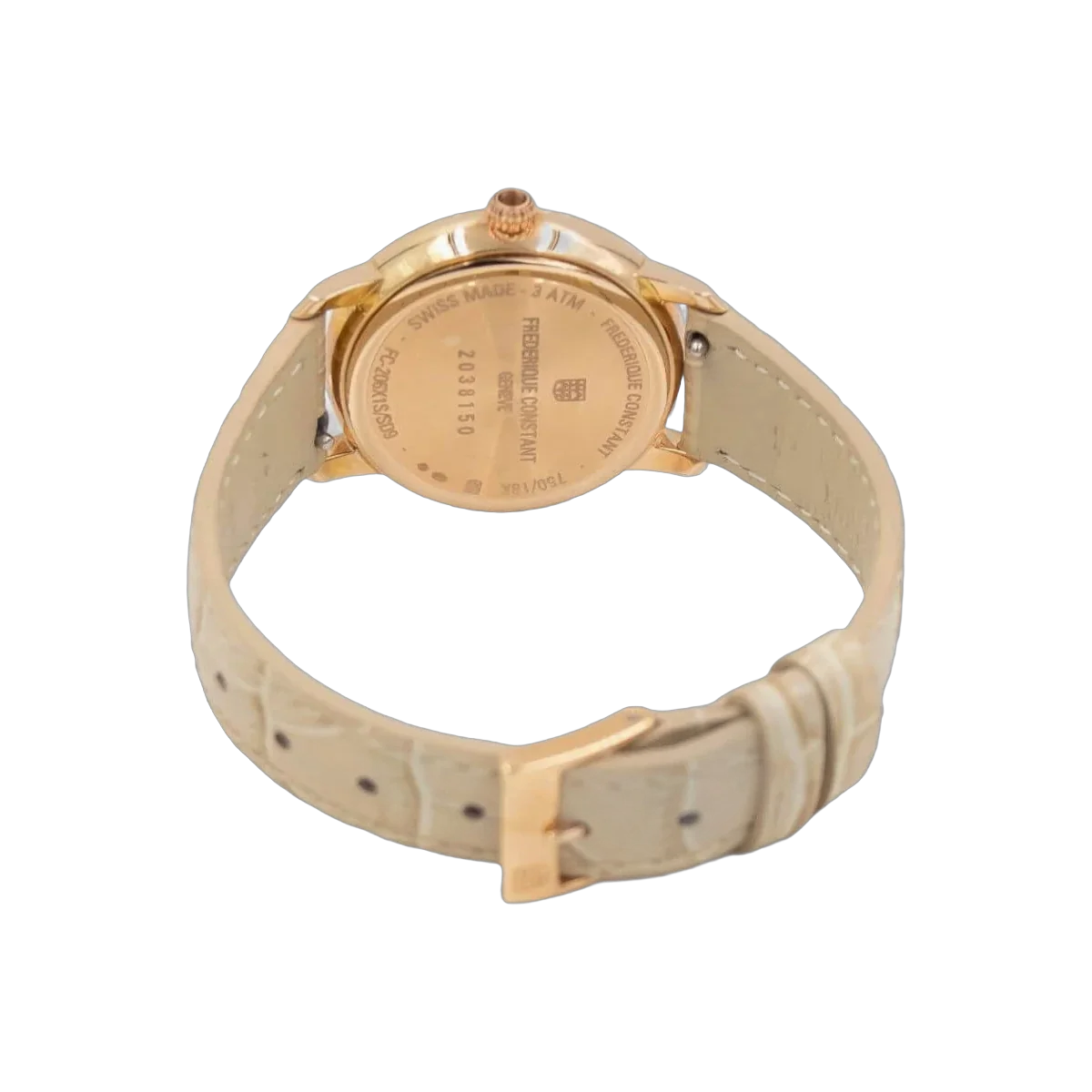 Frederique Constant Slimline FC206MPWBISD9 Mondphasen-Quarz Mop Zifferblatt