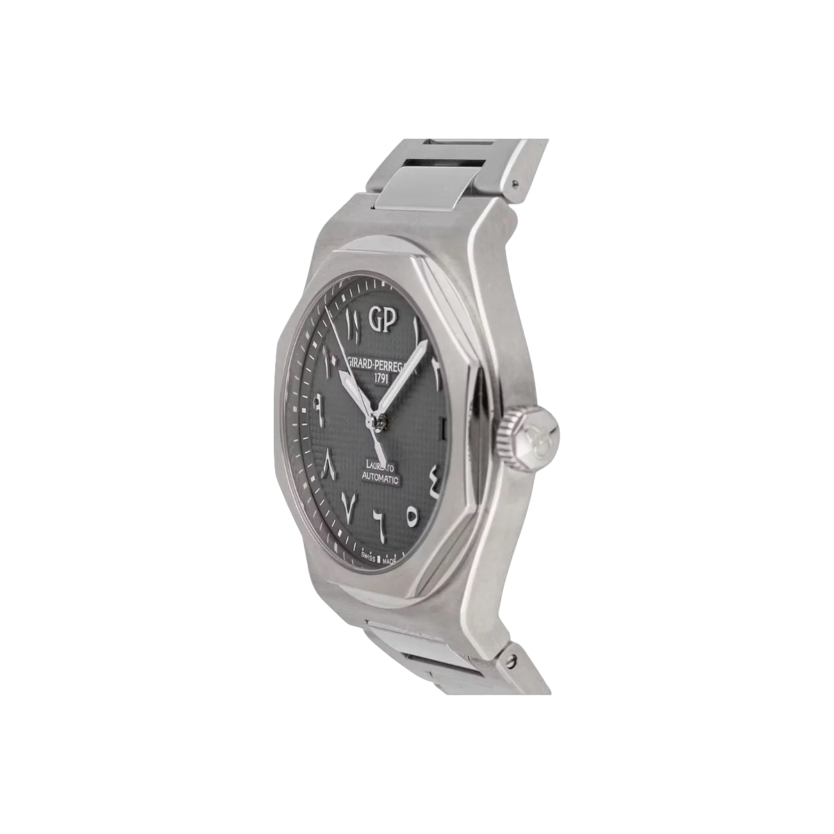 Girard Perregaux Laureato Grey Arabic Dial Limited Edition 42Mm Stainless Steel Men's Watch 81010-11-1748-11A – additional product photo 4