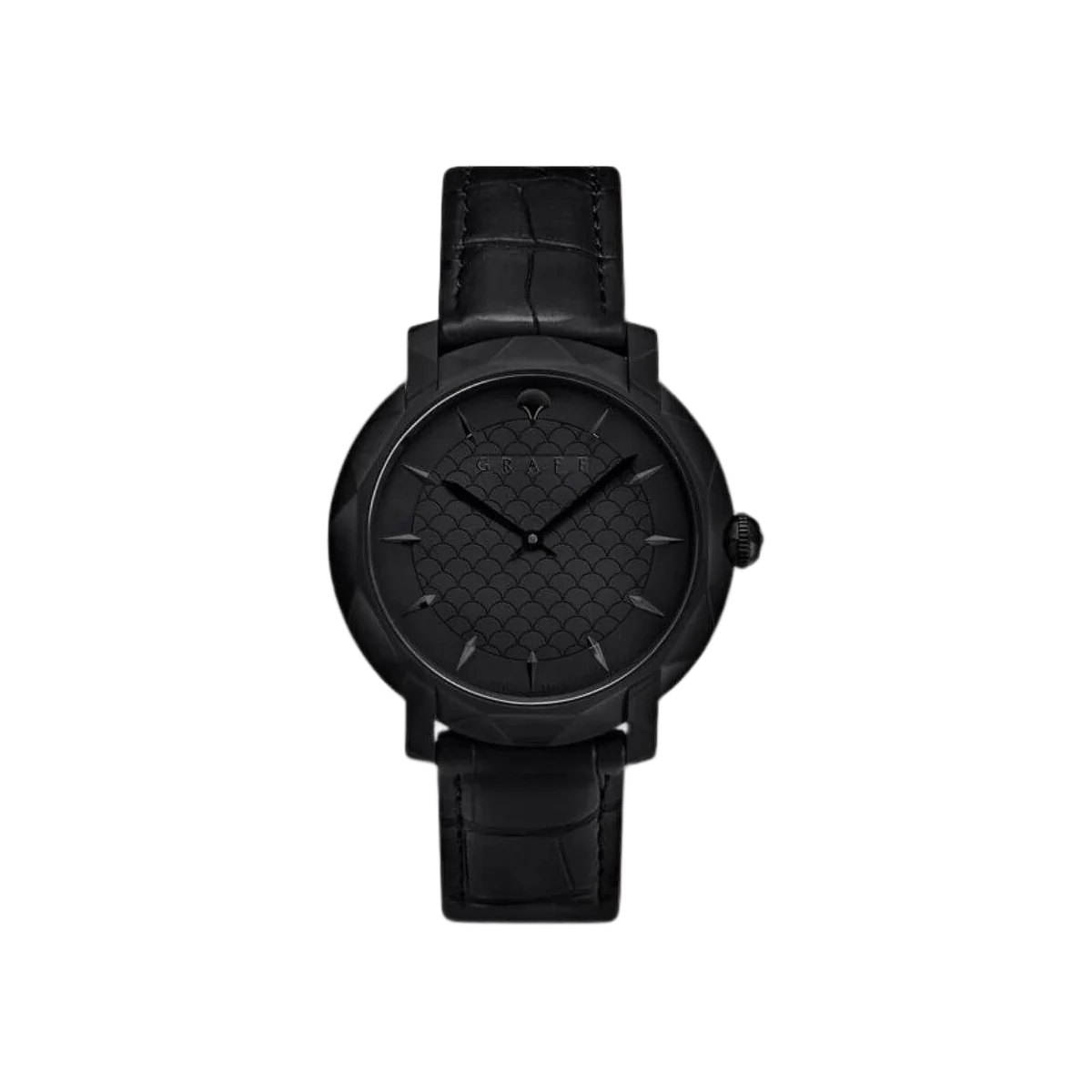 Graffstar Slim Eclipse GSU43DLCB أسود Dlc 43 مم تيتانيوم