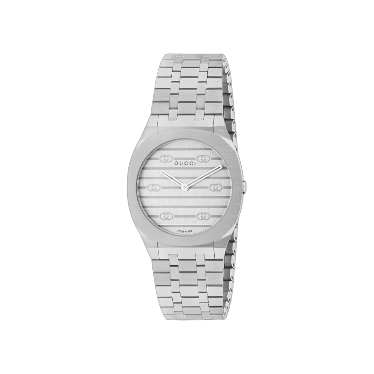 GUCCI 25H Timeless Allure YA163501 Quartz 30mm Silver Dial Womens Watch
